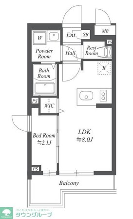 ブランシエスタ用賀の物件間取画像